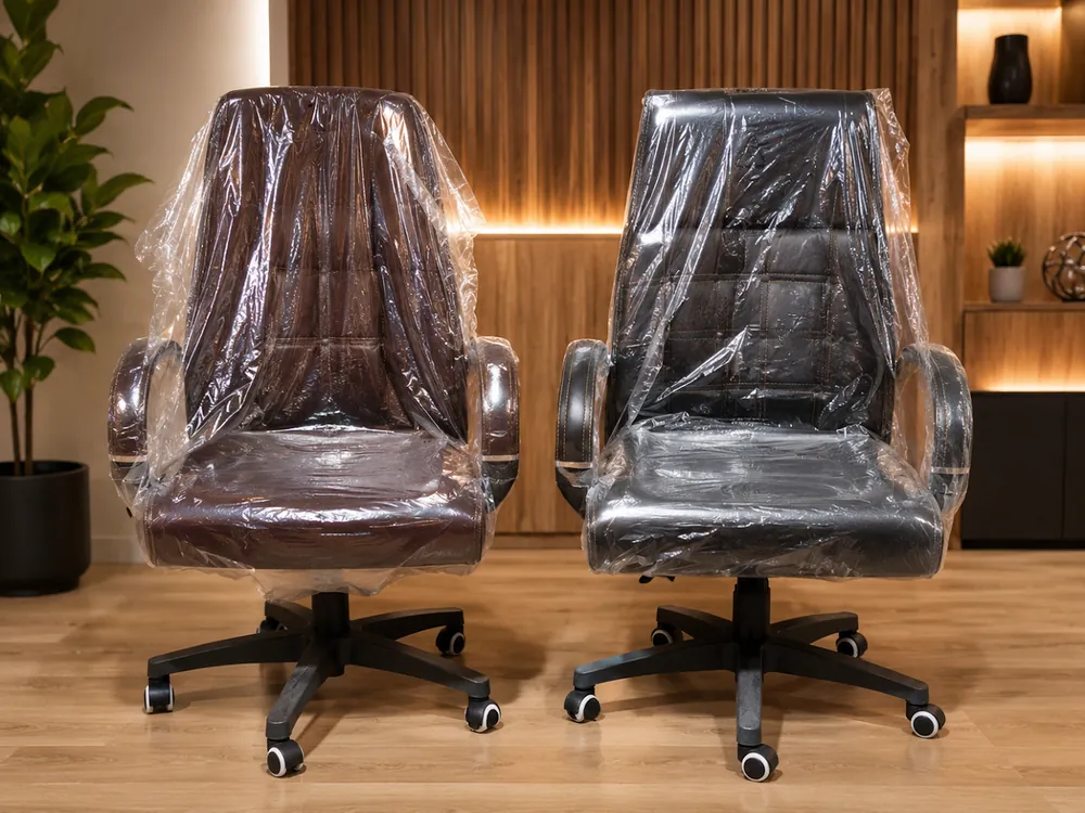Two high-back executive chairs
